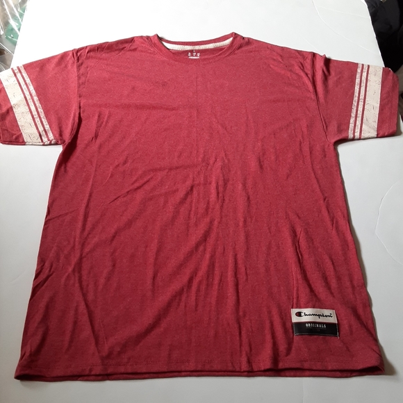 🎈SALE🎈 Sz L CHAMPION Short Sleeve Reddish pink T-shirt New w Riptag - Picture 2 of 12